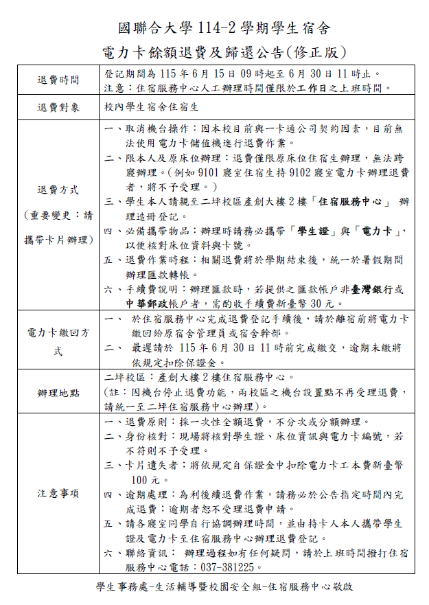 114-2電力卡退費公告